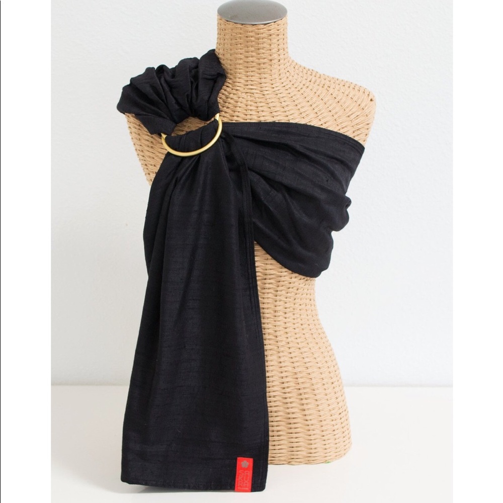 Sakura bloom simple silk ring (SILVER) sling